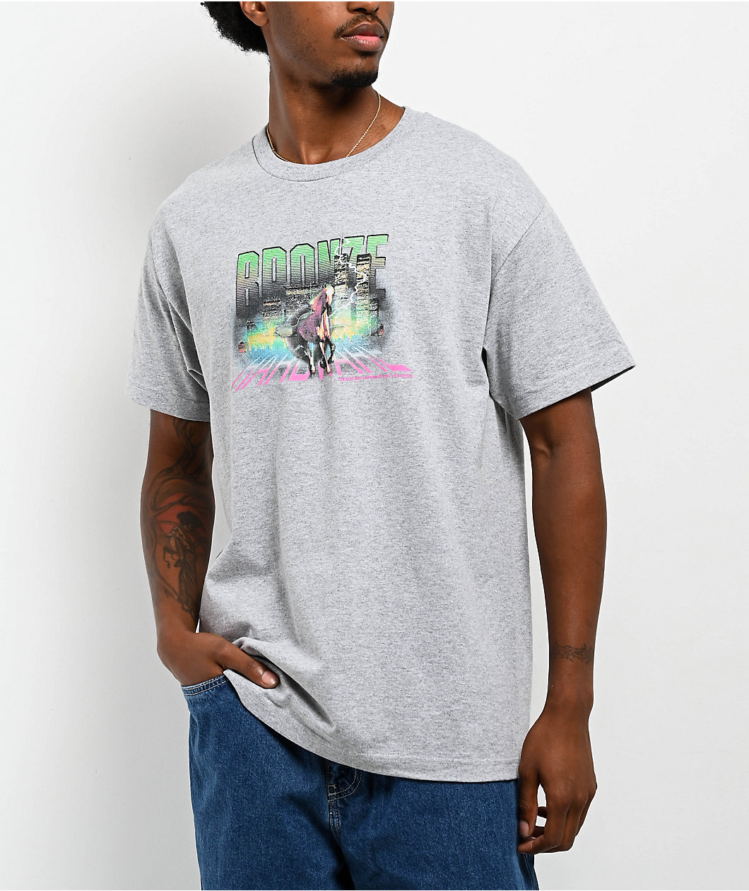 Bronze 56K NYC 2025 Grey T-Shirt