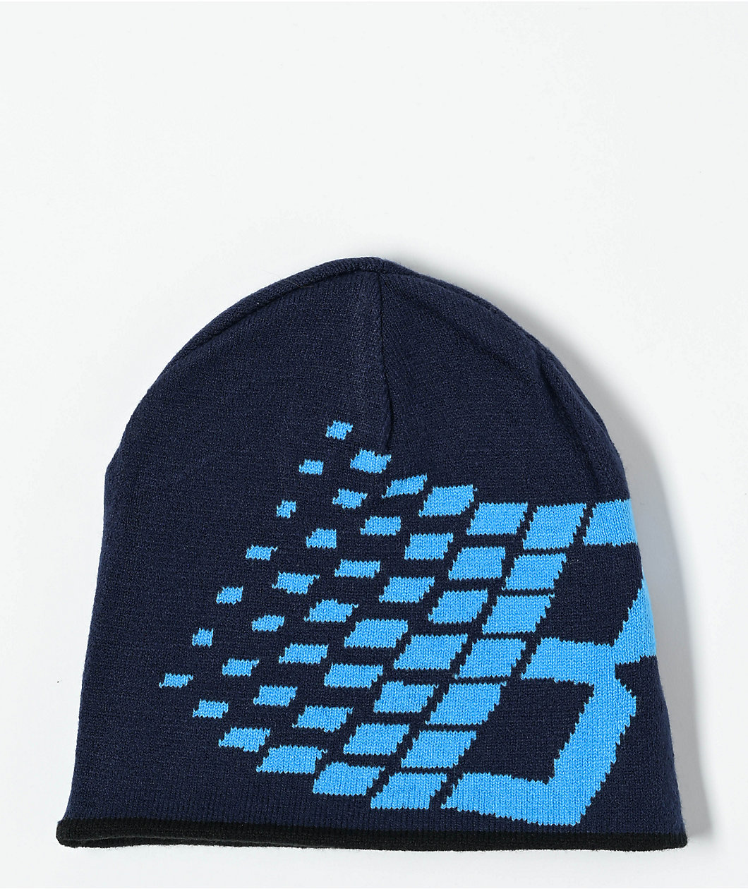 Bronze 56K Reversible Black & Navy Skully Beanie