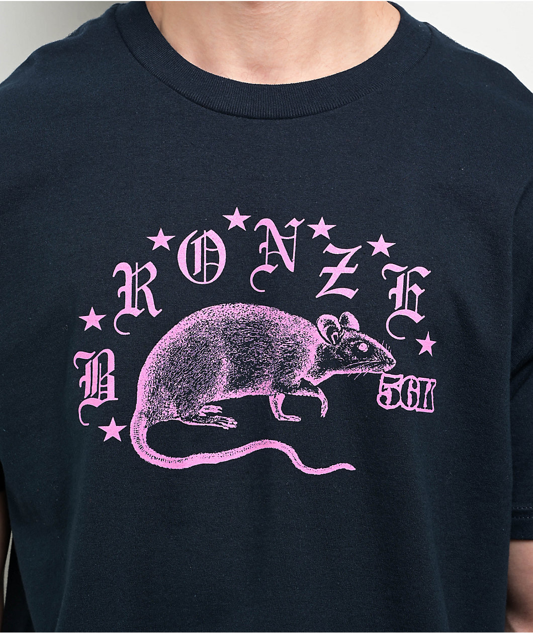 Bronze 56K Rodent Navy T-Shirt