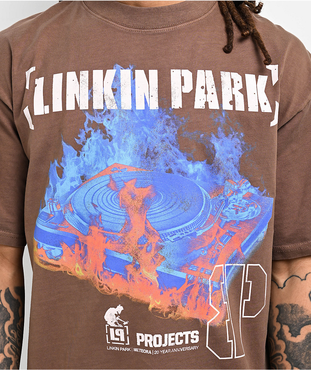 Brooklyn Projects x Linkin Park Thermal Brown T-Shirt