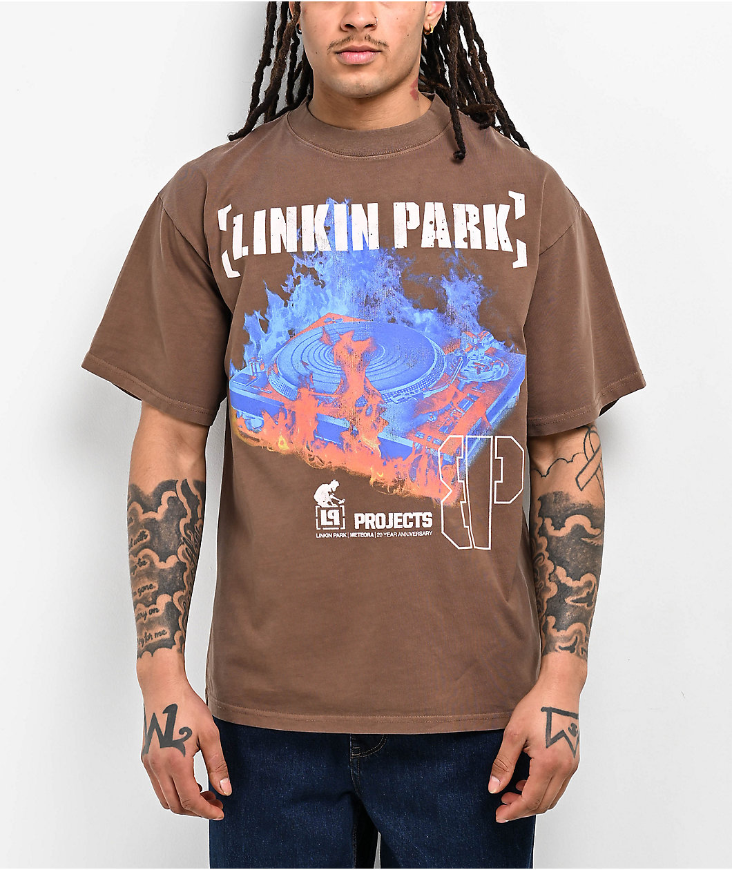 Brooklyn Projects x Linkin Park Thermal Brown T-Shirt