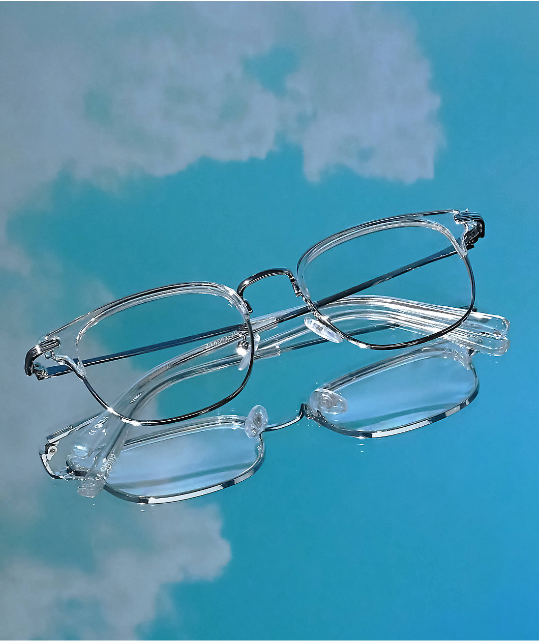 Browline Pretenders Clear Square Glasses