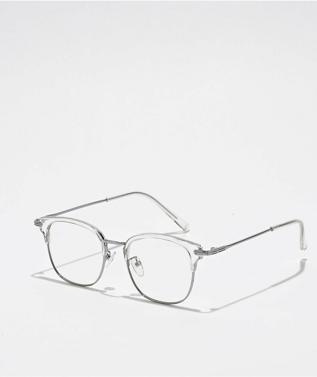 Browline Pretenders Clear Square Glasses