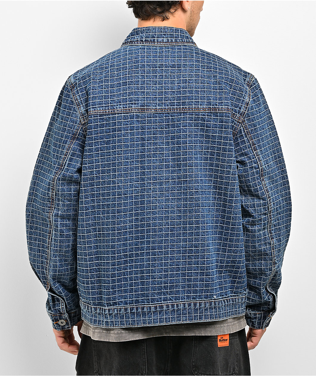 Butter Goods Grid Blue Denim Jacket