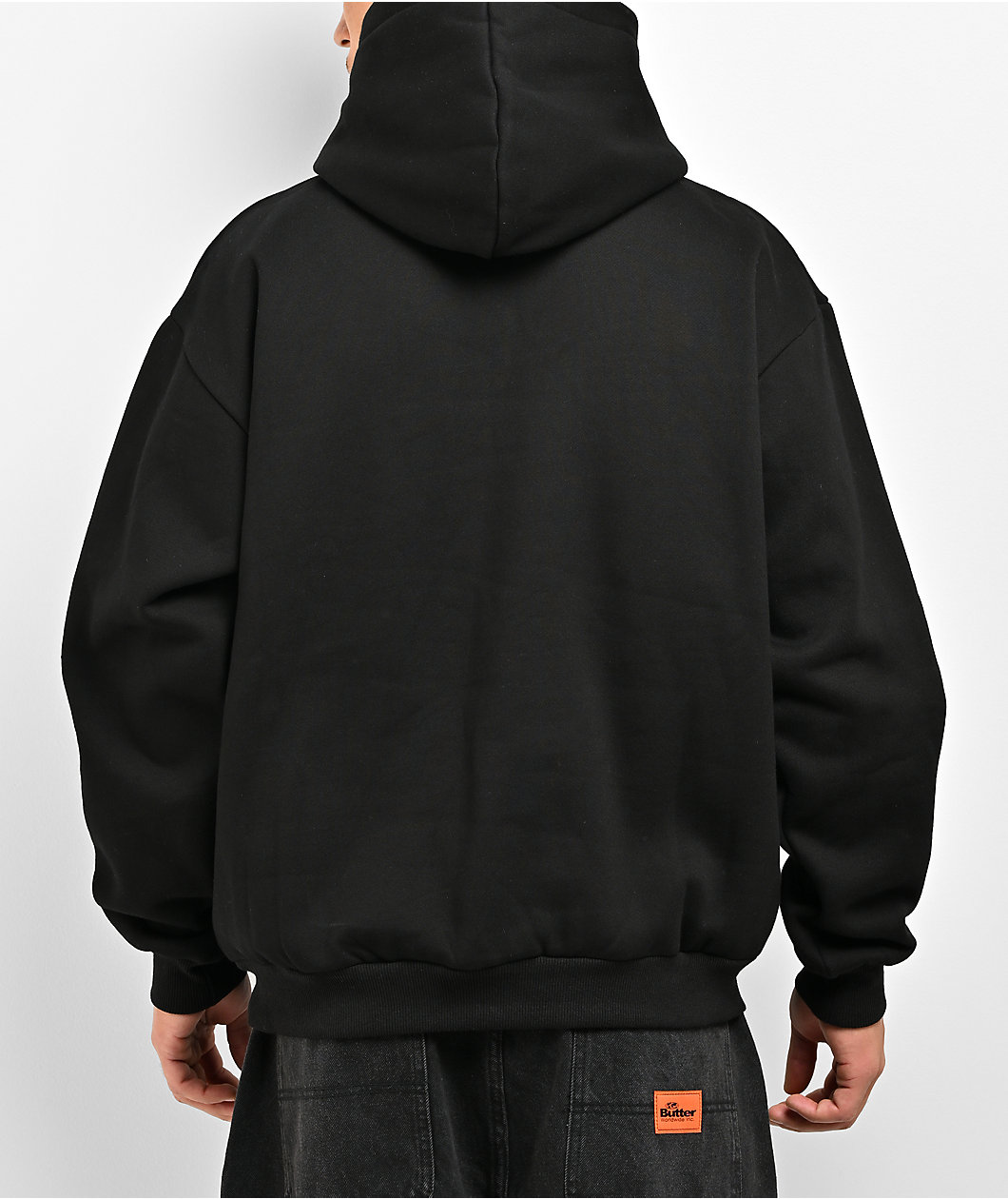 Butter Goods Ripstop Logo Black Hoodie