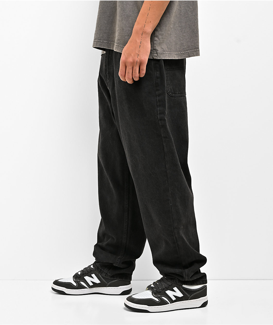 Butter Goods Santosuosso Black Wash Ultra Baggy Jeans