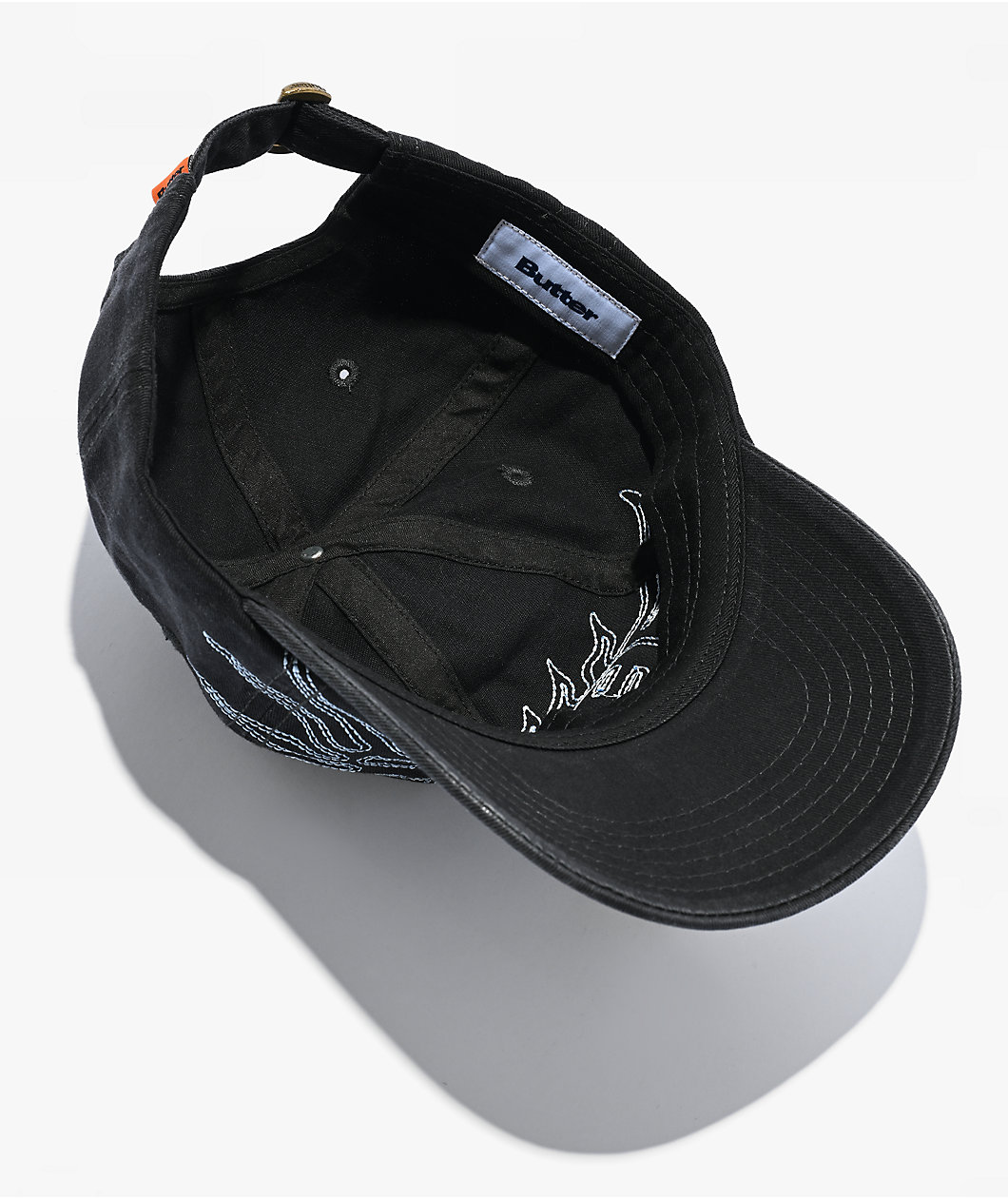 Butter Goods Solar Contrast Black Wash Strapback Hat