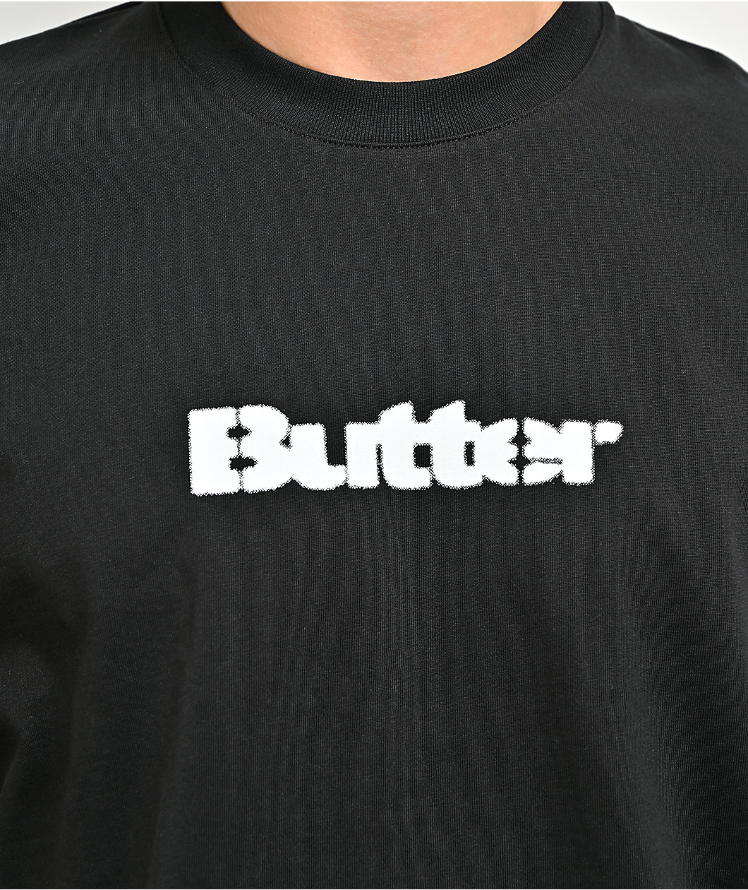 Butter Goods Stencil Logo Black T-Shirt
