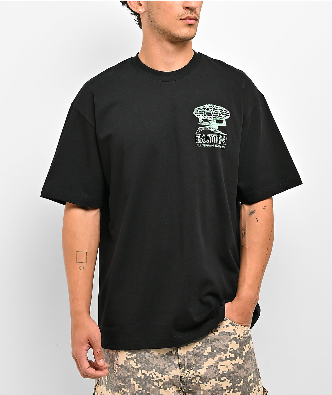 Butter Goods Terrain Black T-Shirt