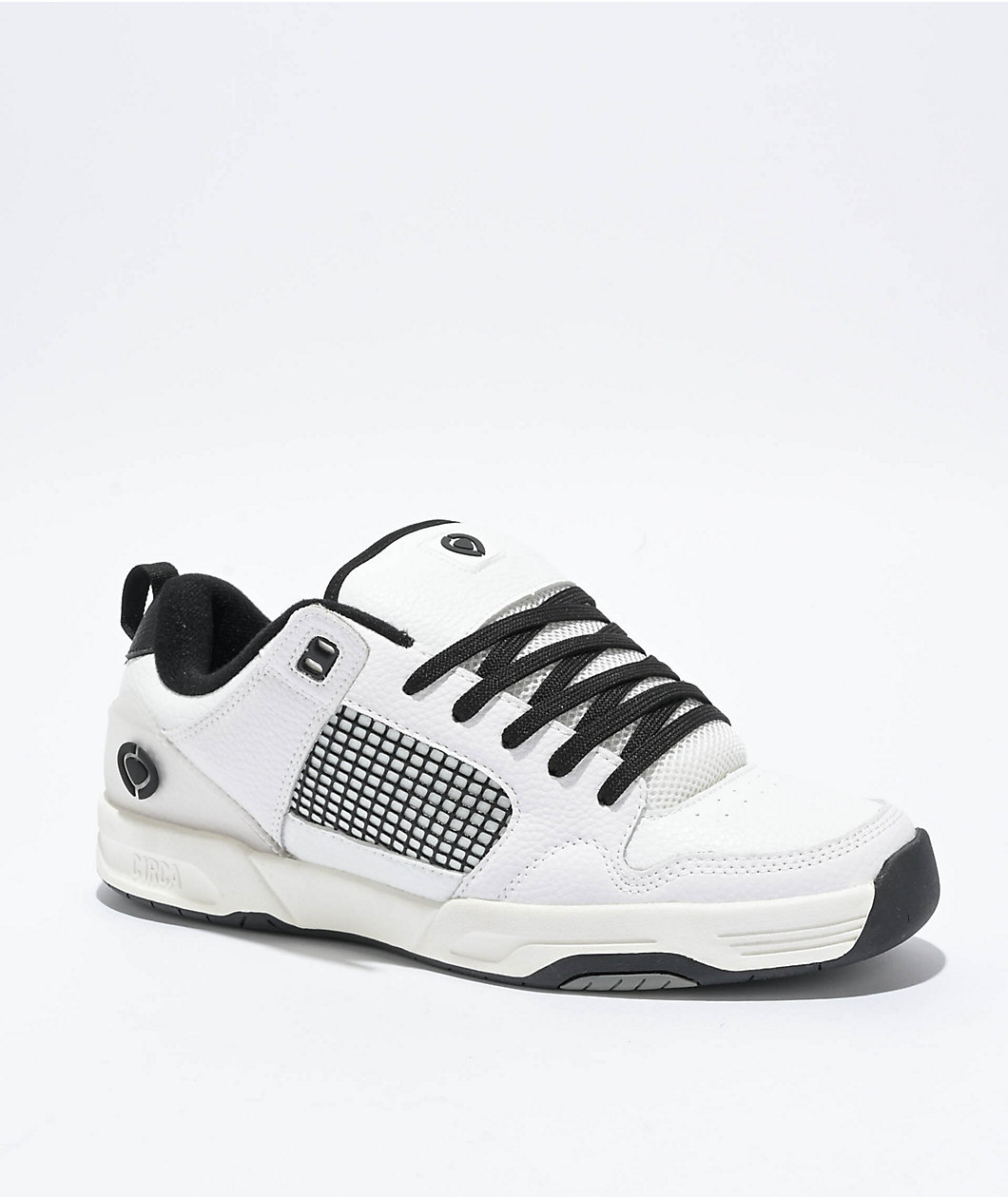 C1RCA Tave TT White & Black Skate Shoes