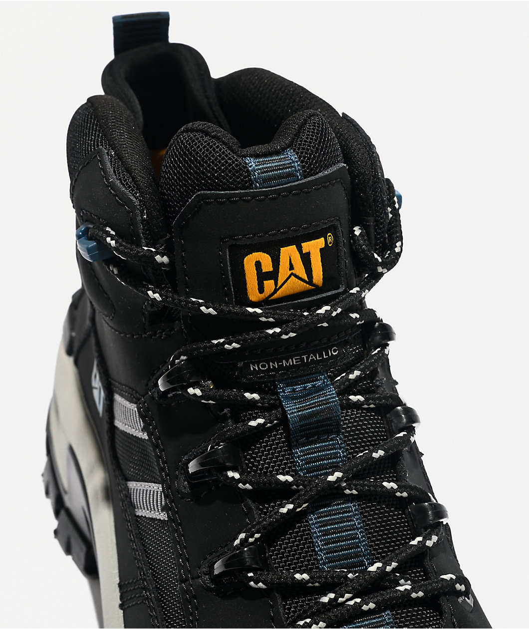 CAT Footwear Invader Mid Vent Composite Toe Black Work Boots