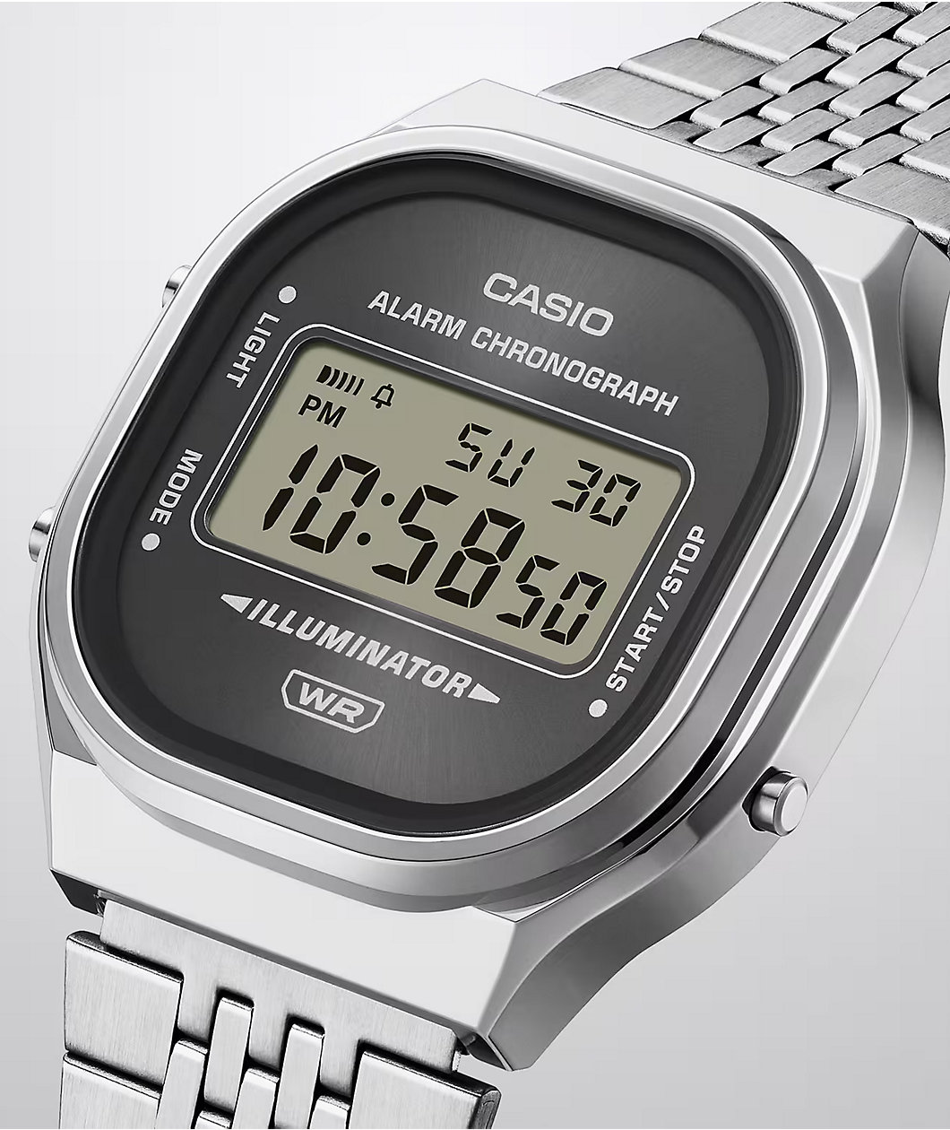 Casio A140WE-8A Silver & Black Digital Watch
