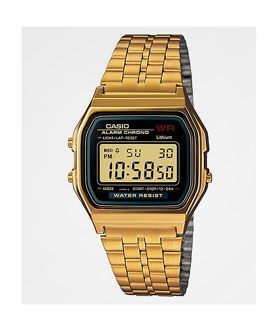 Casio A159WGEA-1VT Vintage Black & Gold Watch