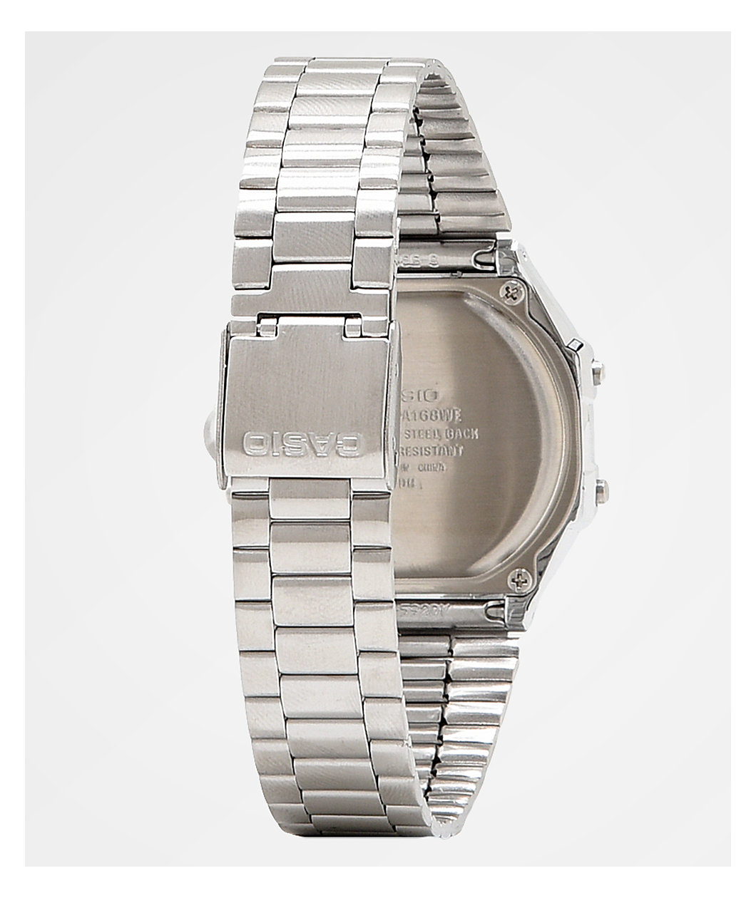 Casio A168WEM-1VT Vintage Silver & Black Digital Watch