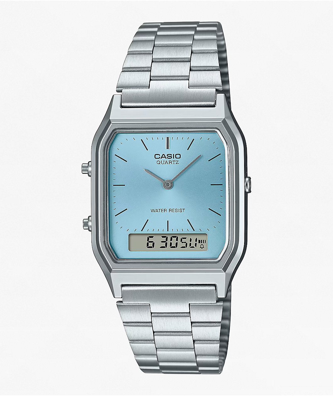 Casio AQ-230A-2A1MQYCF Vintage Silver & Blue Analog & Digital Watch