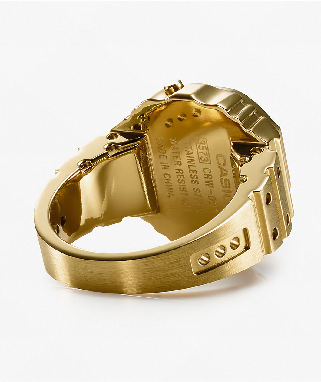 Casio CRW-001G-9 Gold Digital Ring Watch