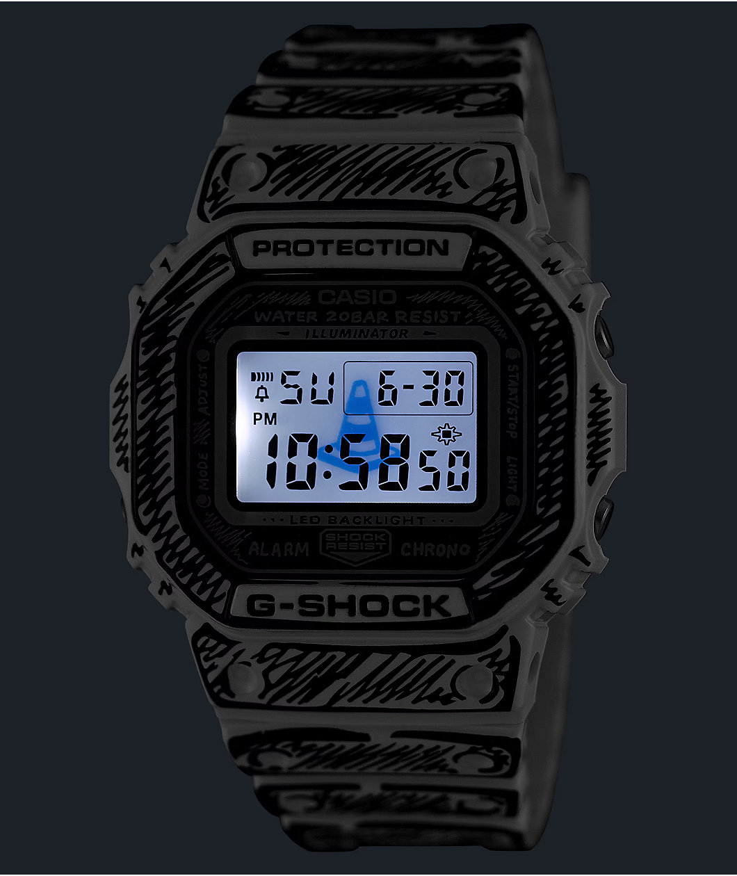 Casio G-Shock DW5600JV-7CR Joshua Vides Silver Watch