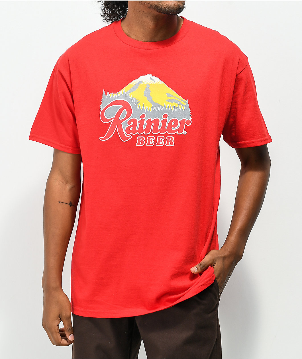 Casual Industrees x Rainier Mt. Rainbeer Red T-Shirt