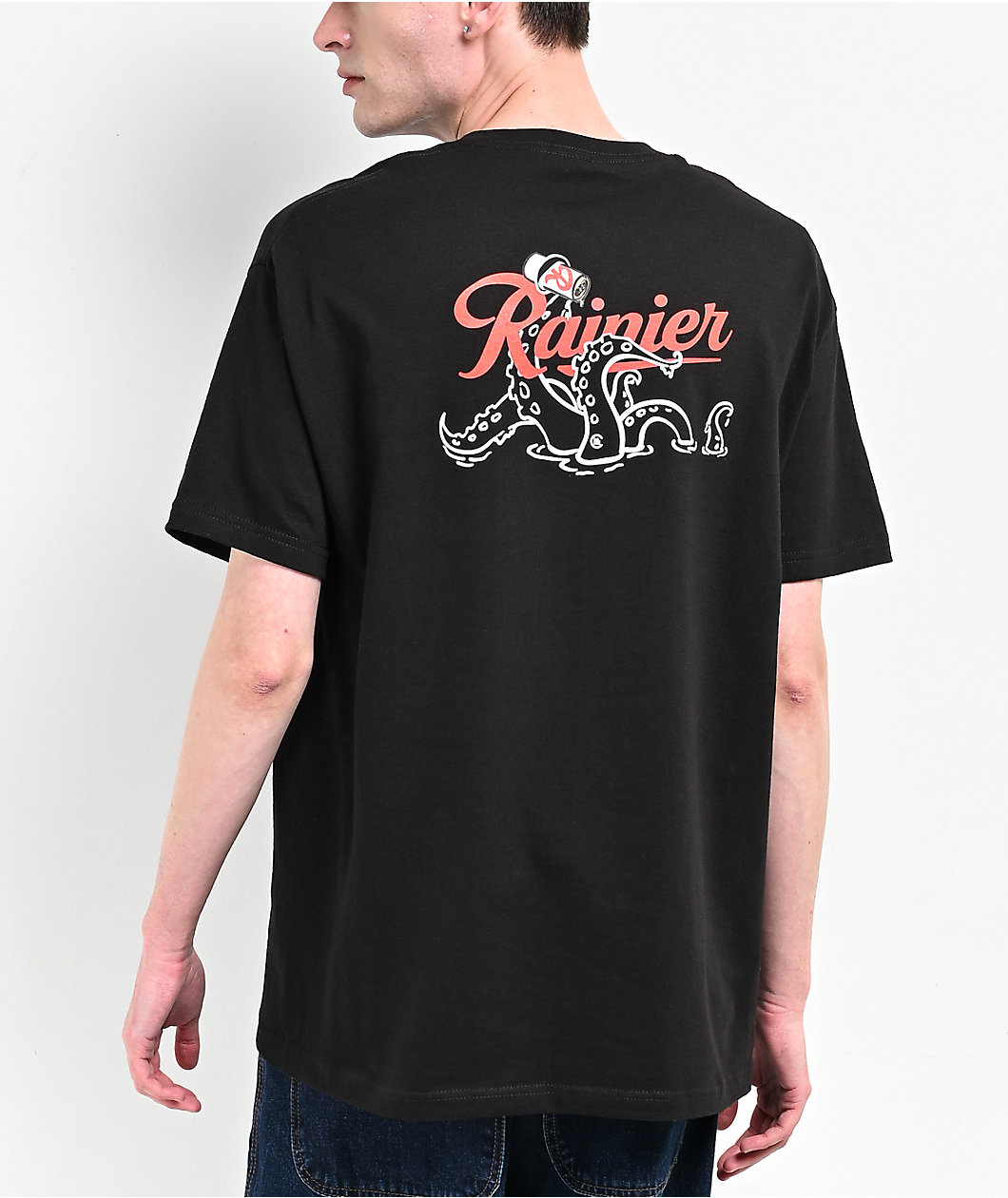 Casual Industrees x Rainier Sea Monster Black T-Shirt