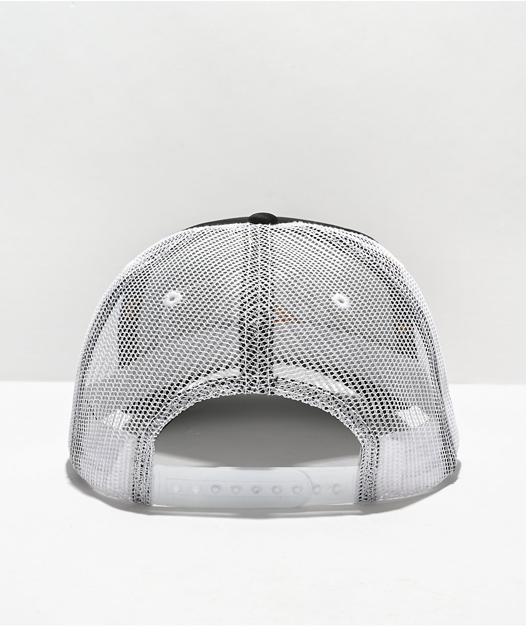 Caterpillar Contrast Cat Black & White Snapback Hat