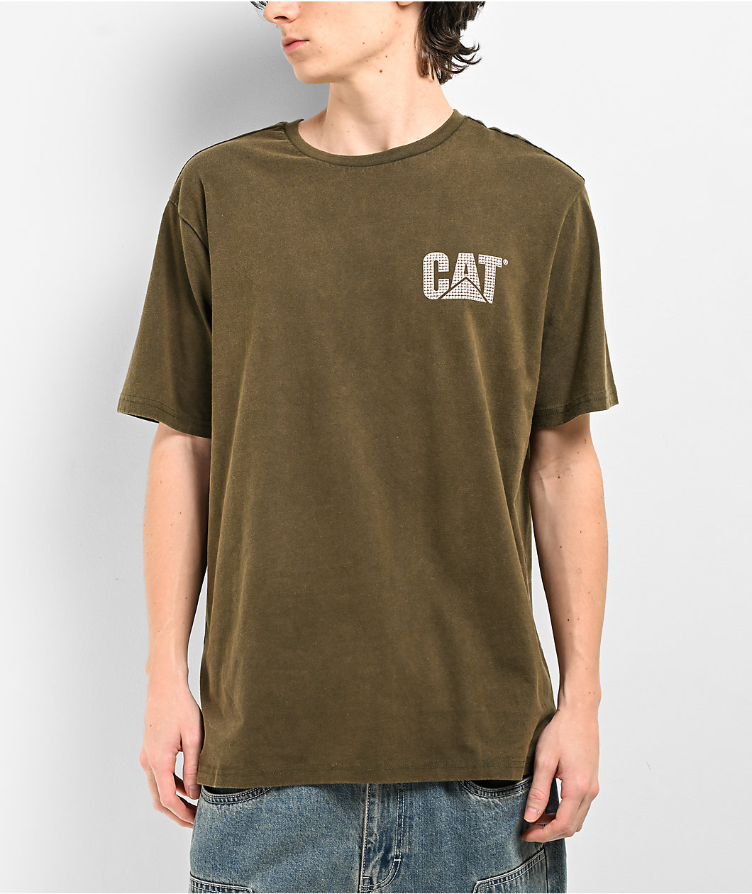 Caterpillar Heritage Uniform Washed Dark Green T-Shirt