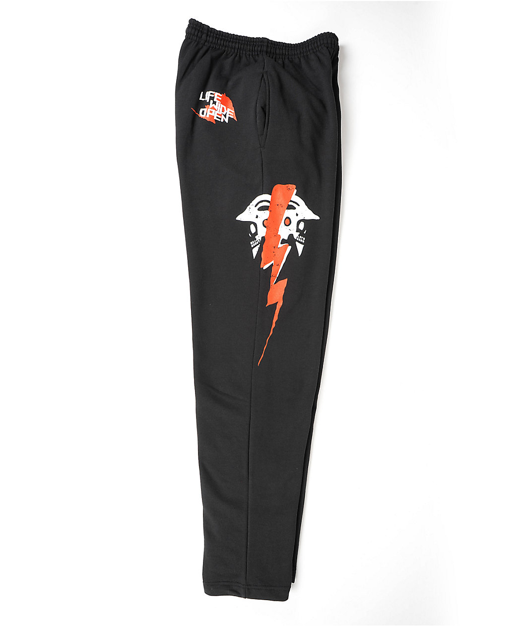 CboysTV 2 Face Bolted Black Sweatpants