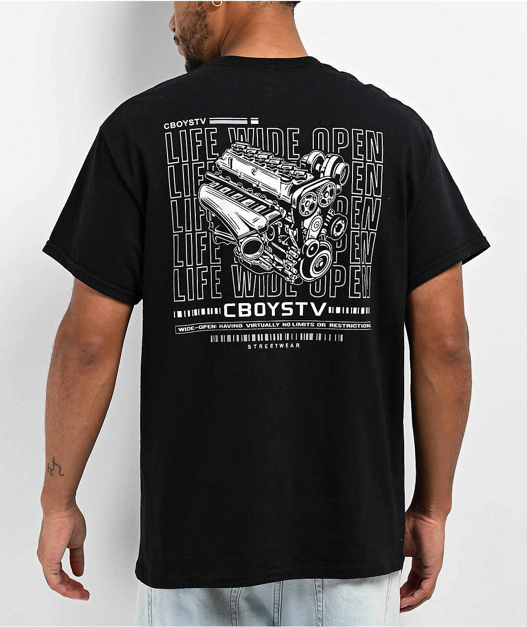 CboysTV Crate Motor Black T-Shirt