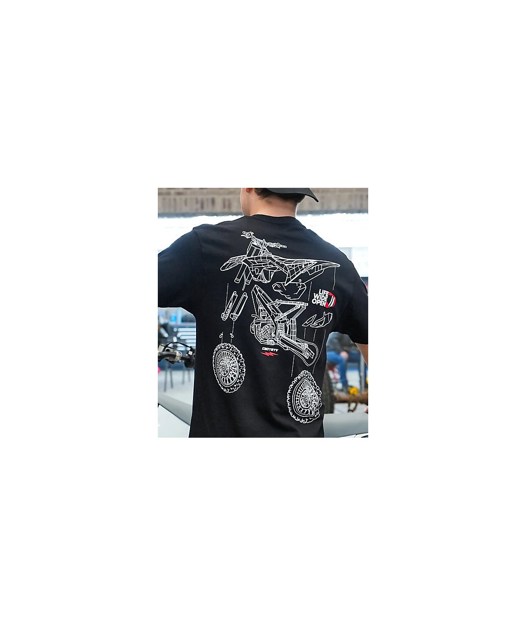 CboysTV Kids Dirtbike Blowup Black T-Shirt