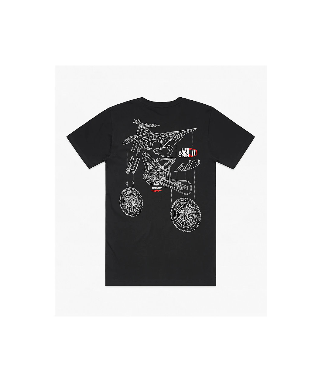 CboysTV Kids Dirtbike Blowup Black T-Shirt