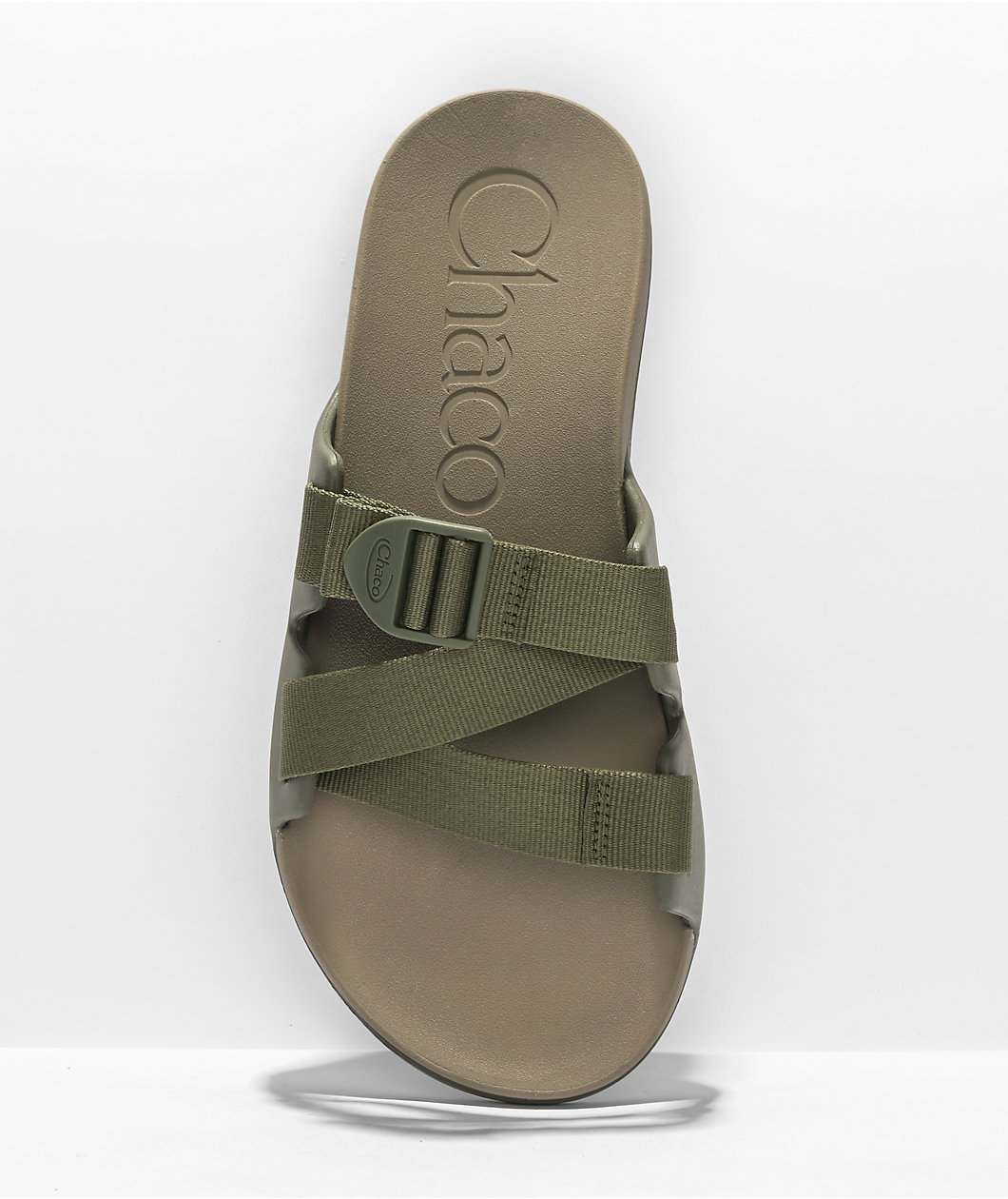 Chaco Chillos Olive & Brown Slide Sandals