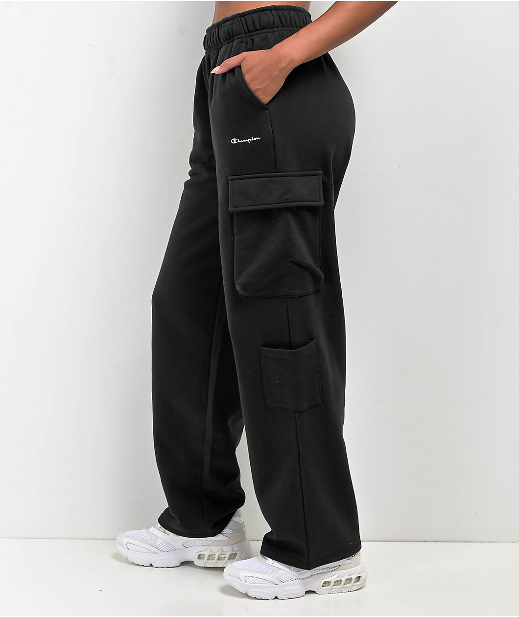 Champion 001 Black Fleece Cargo Sweatpants