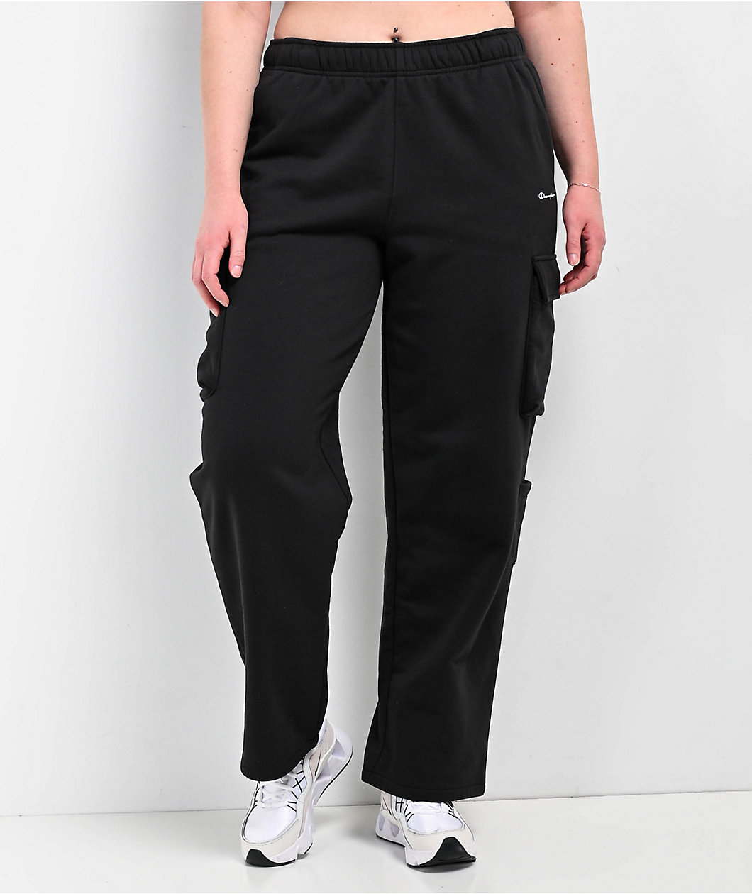 Champion 001 Black Fleece Cargo Sweatpants