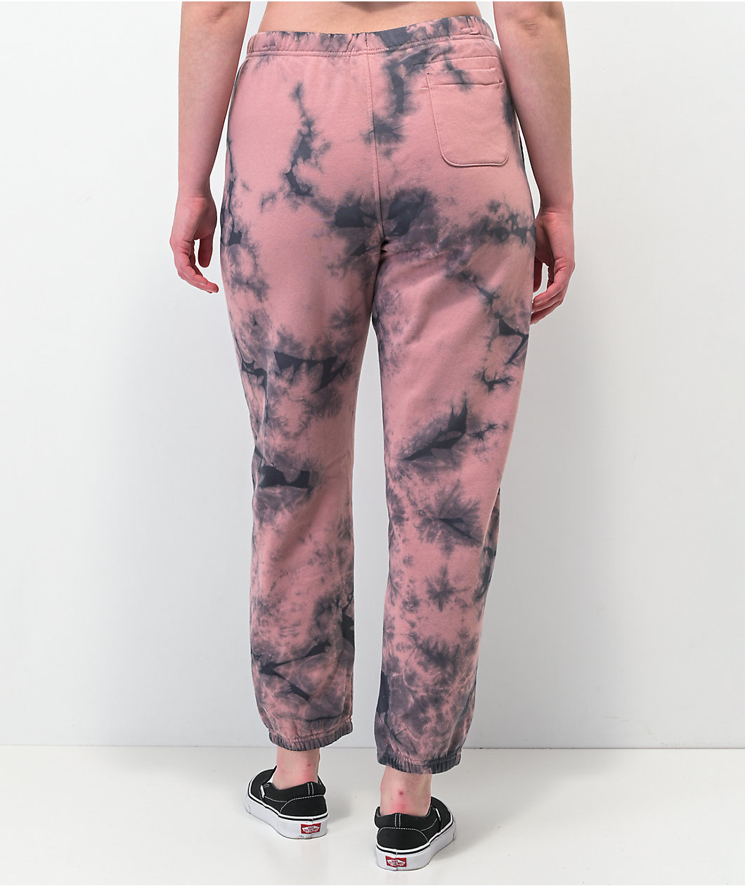 Champion Boyfriend Fit Black & Pink Galaxy Dye Sweatpants