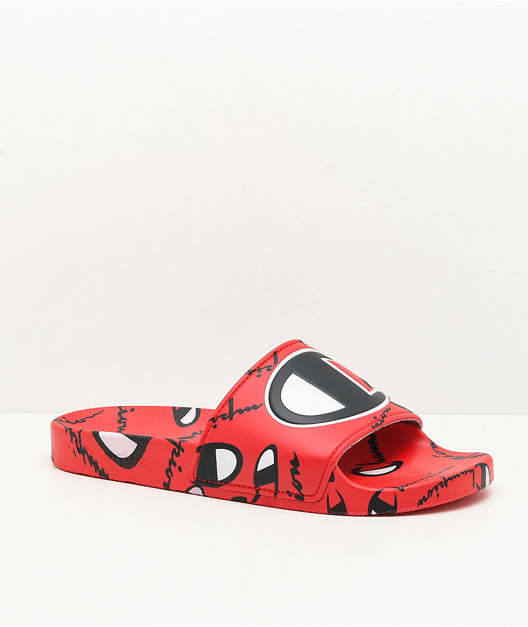 Champion IPO Warped Red Slide Sandals