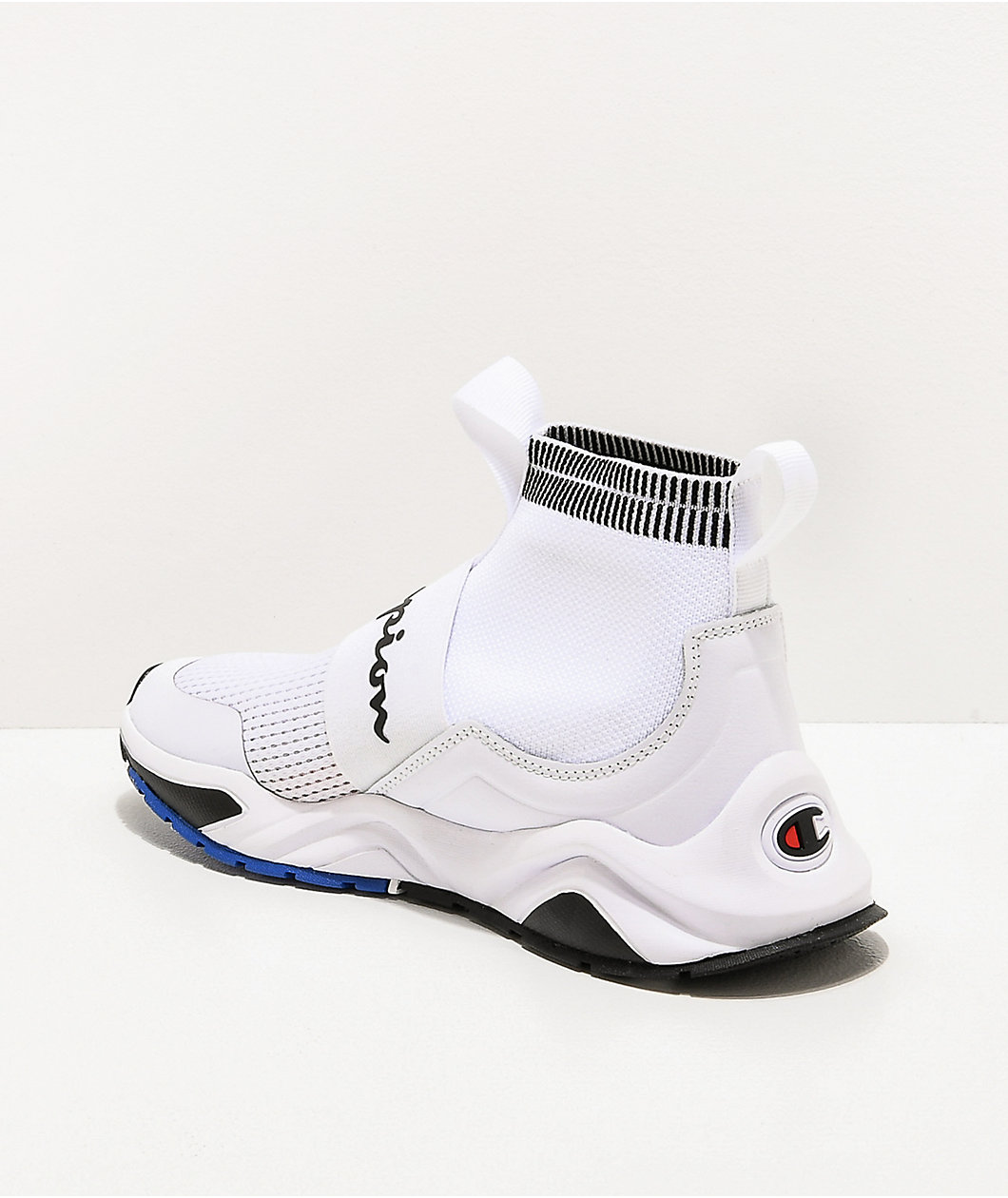 Champion Kids Rally Pro White & Black Shoes