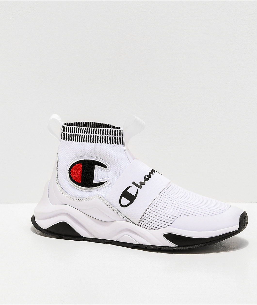 Champion Kids Rally Pro White & Black Shoes