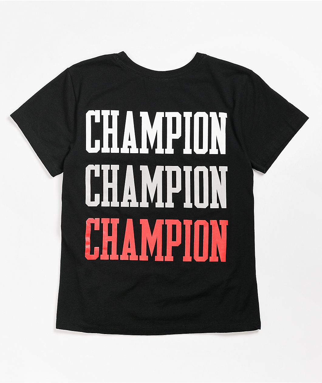 Champion Original Left Logo Black T-Shirt
