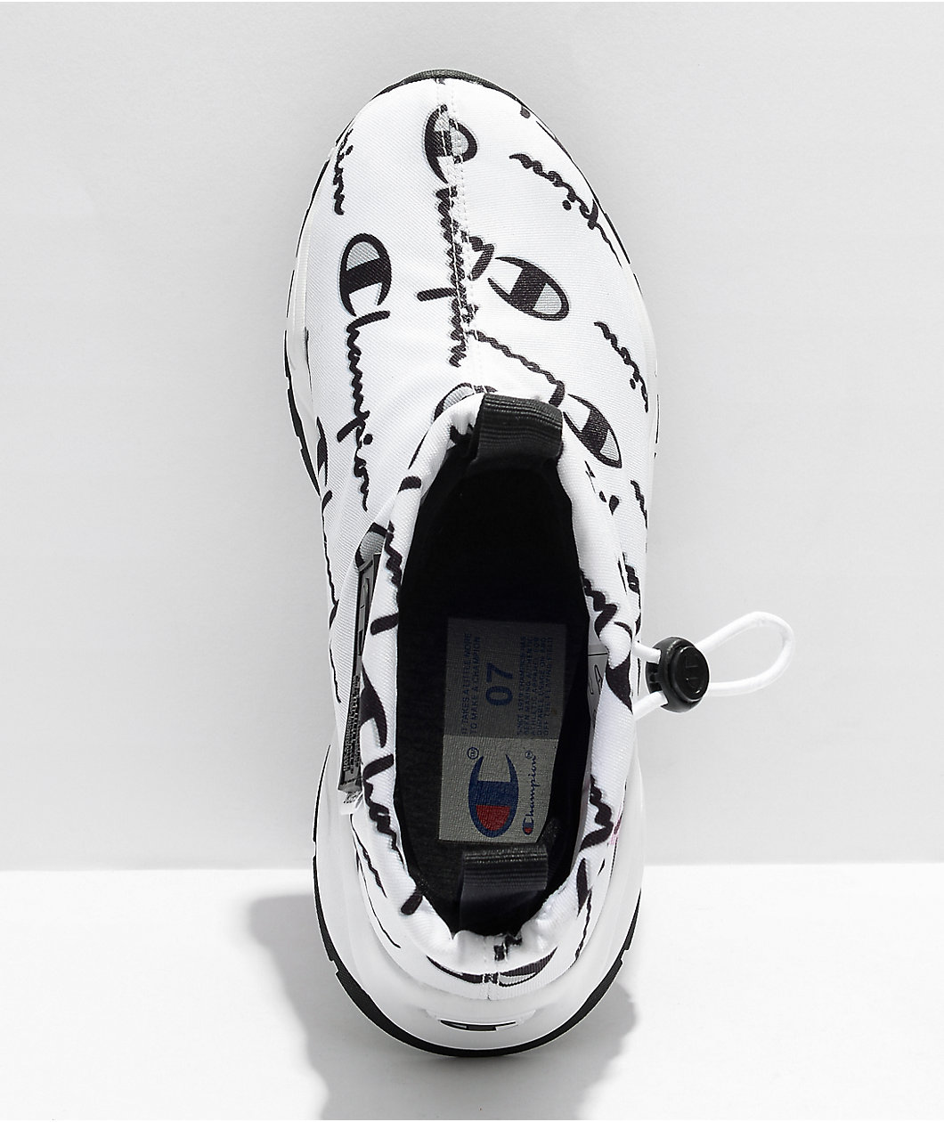 Champion Rally Drizzle White & Black Shoes