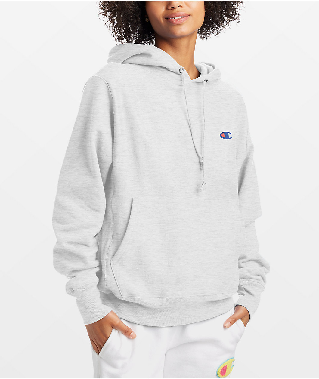 Champion Reverse Weave Silver Grey Hoodie