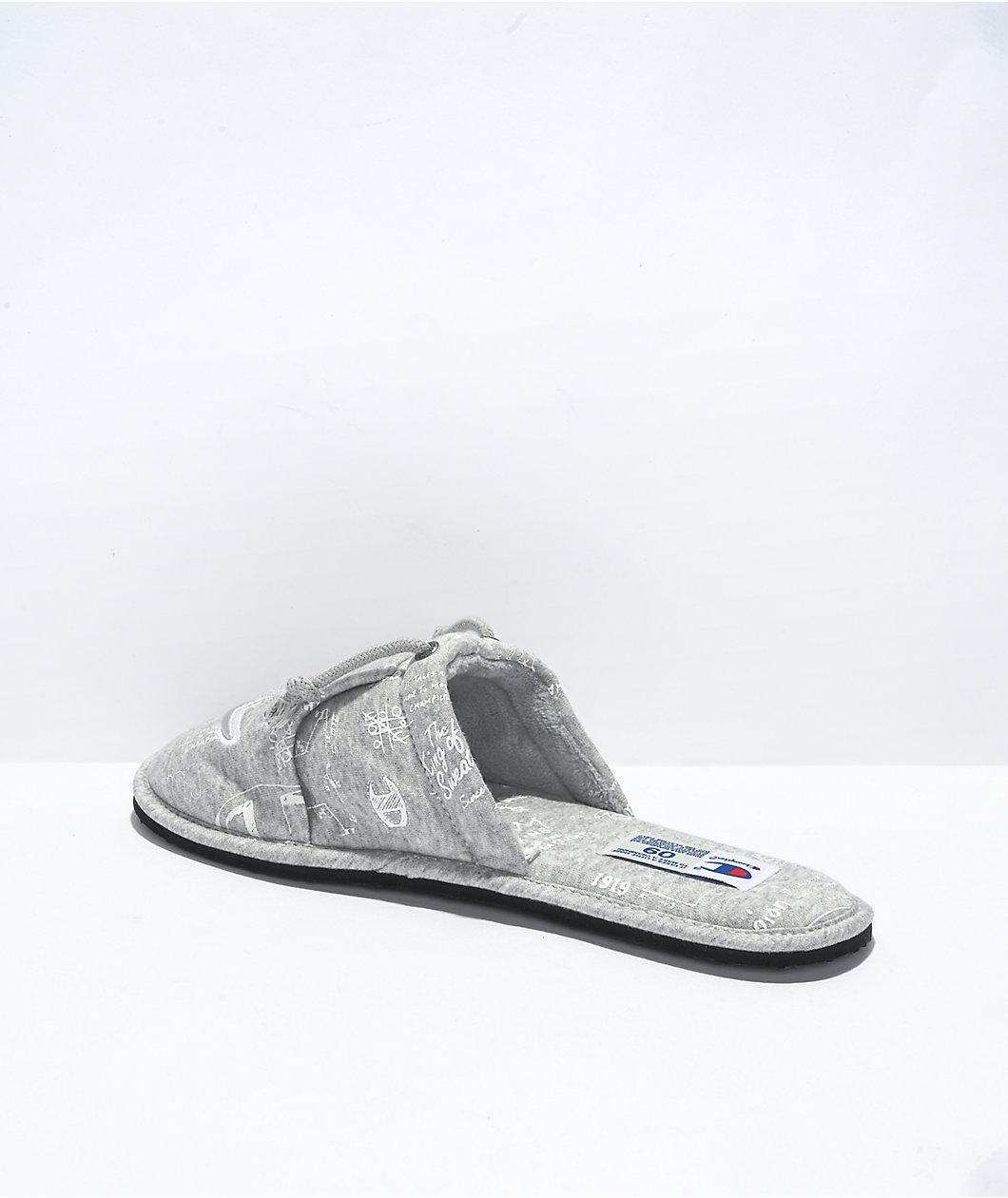 Champion Sleepover Doodle Hoodie Grey Slippers