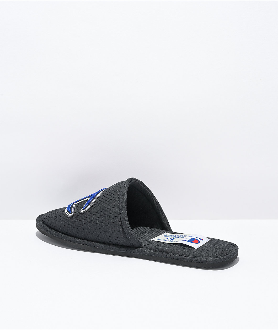 Champion Sleepover Sport Black Slippers
