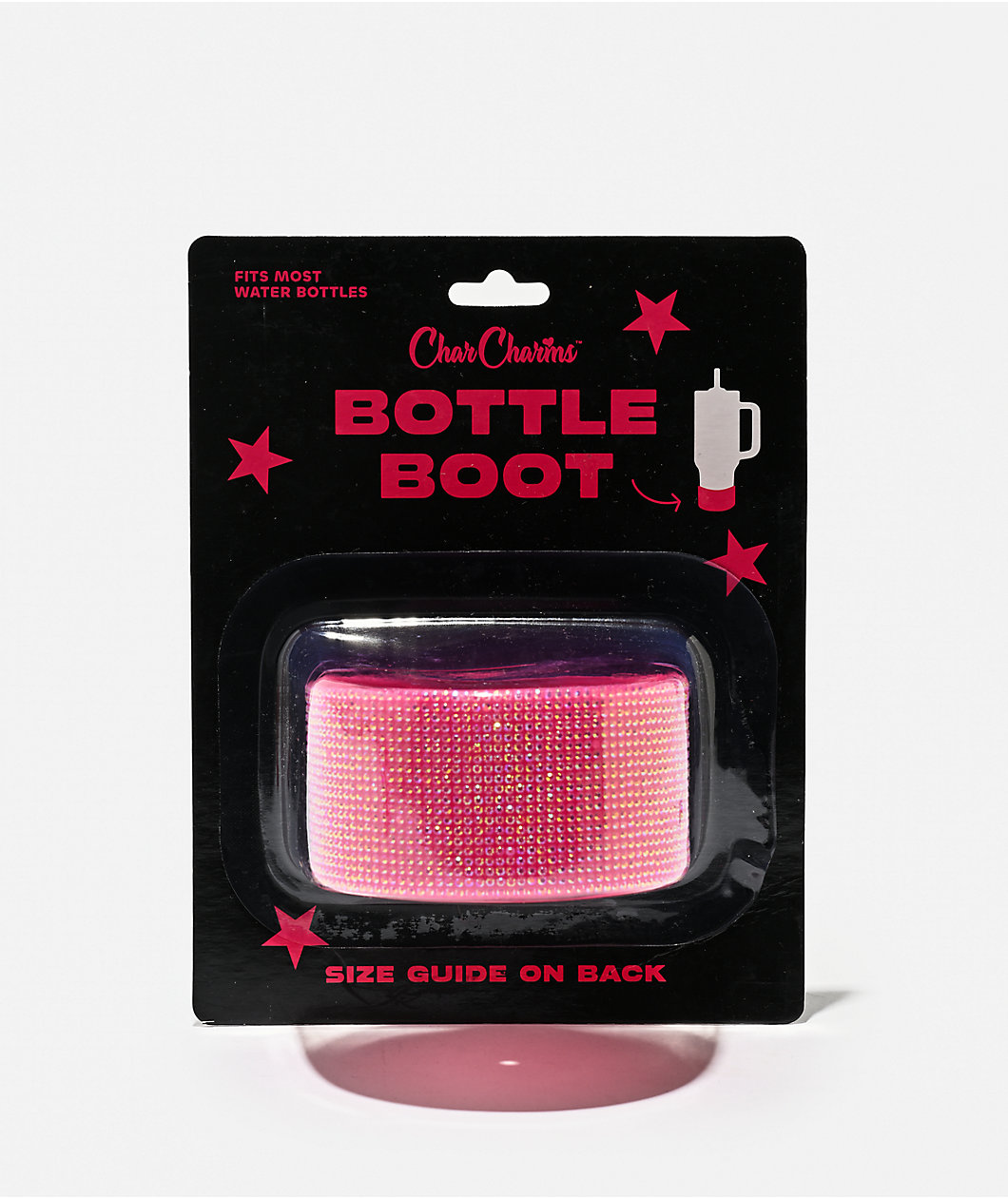 CharCharms Pink Rhinestone Bottle Boot