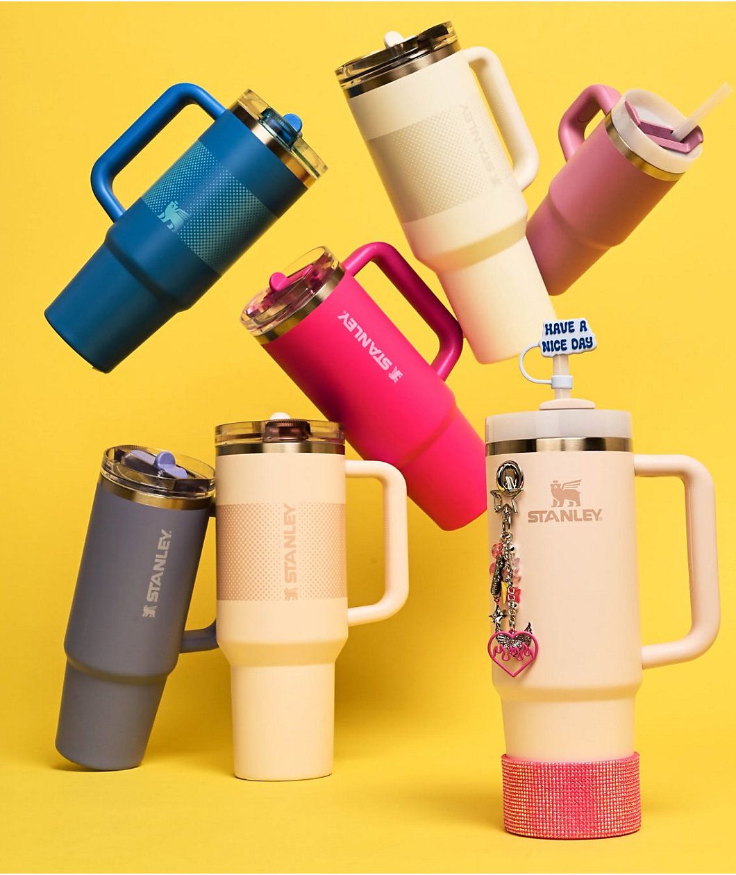 CharCharms Pink Rhinestone Bottle Boot