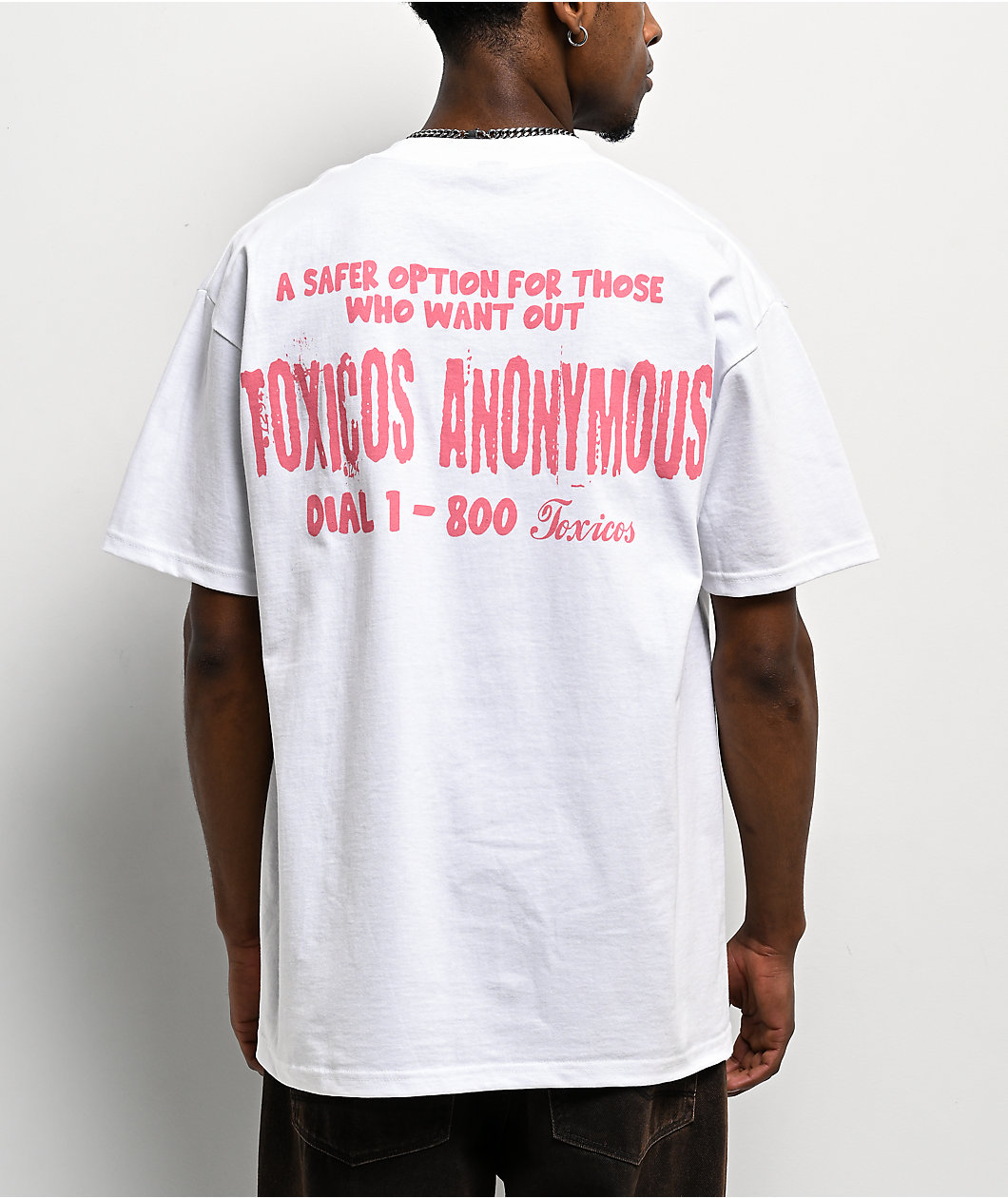 Chicos Toxicas Addicted To Toxicas White T-Shirt