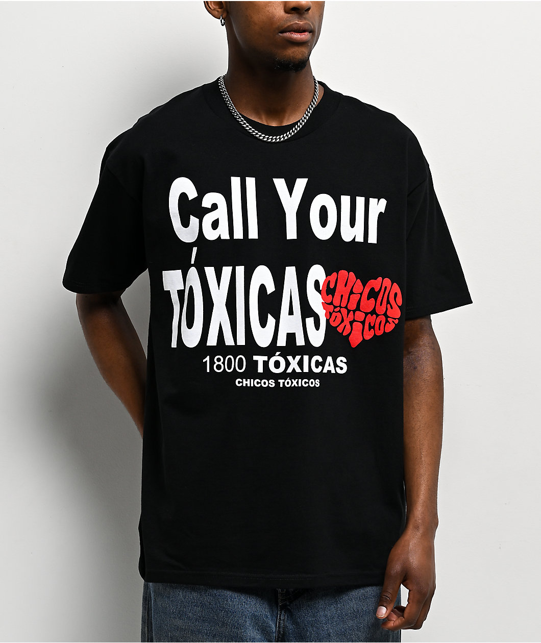 Chicos Toxicos 1-800 Black T-Shirt