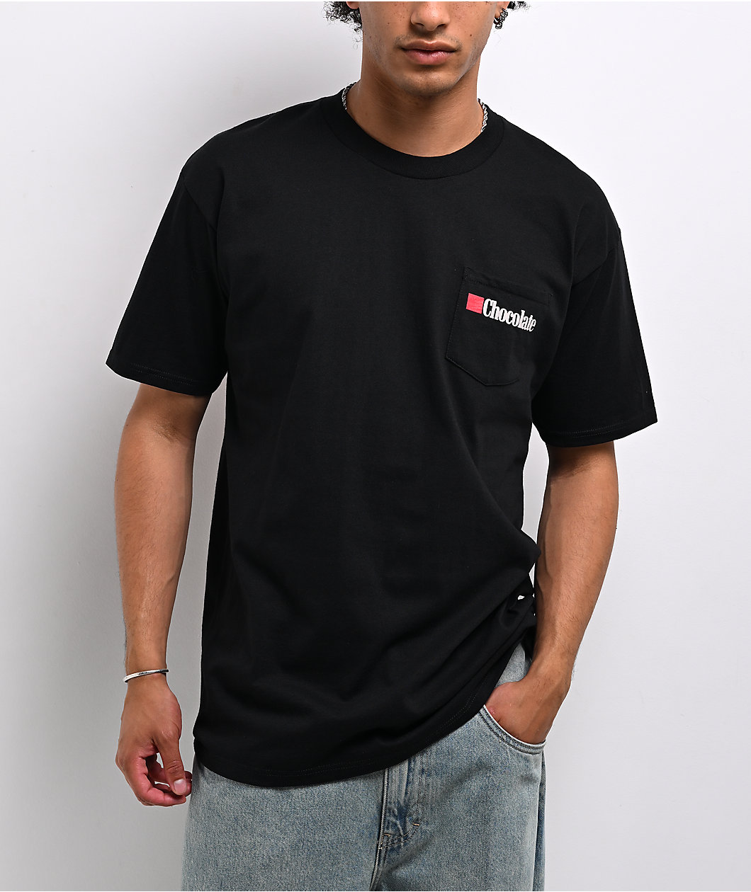 Chocolate Bandito Black Pocket T-Shirt