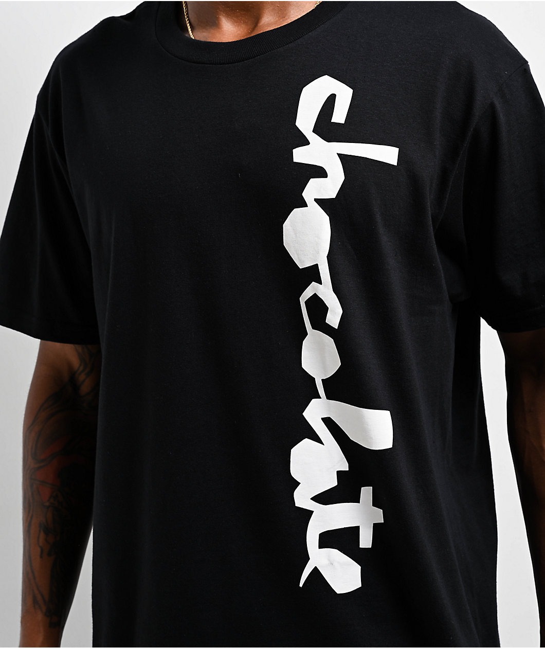 Chocolate Stencil Black T-Shirt