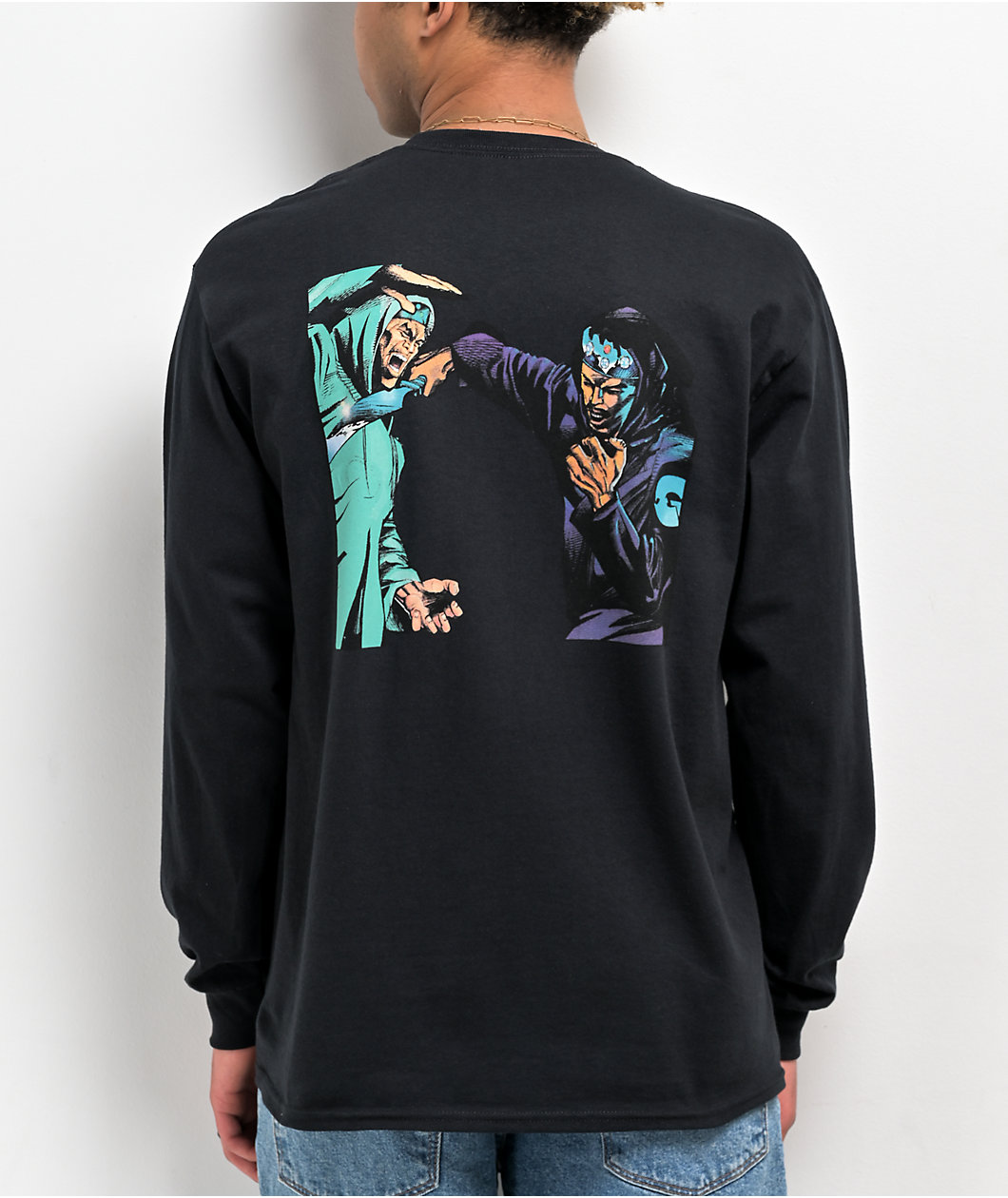 Chocolate x GZA Liquid Swords Black Long Sleeve T-Shirt