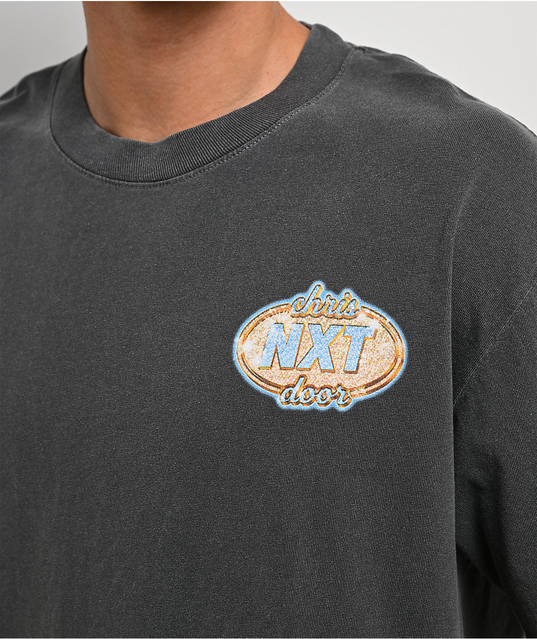 Chrisnxtdoor Shine On Grey Wash T-Shirt