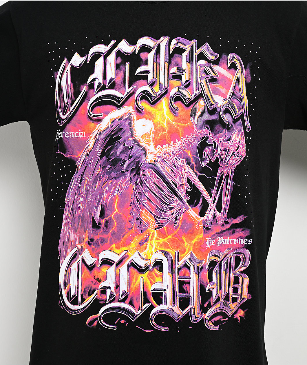 Clika by Herencia de Patrones Muerte Black T-Shirt